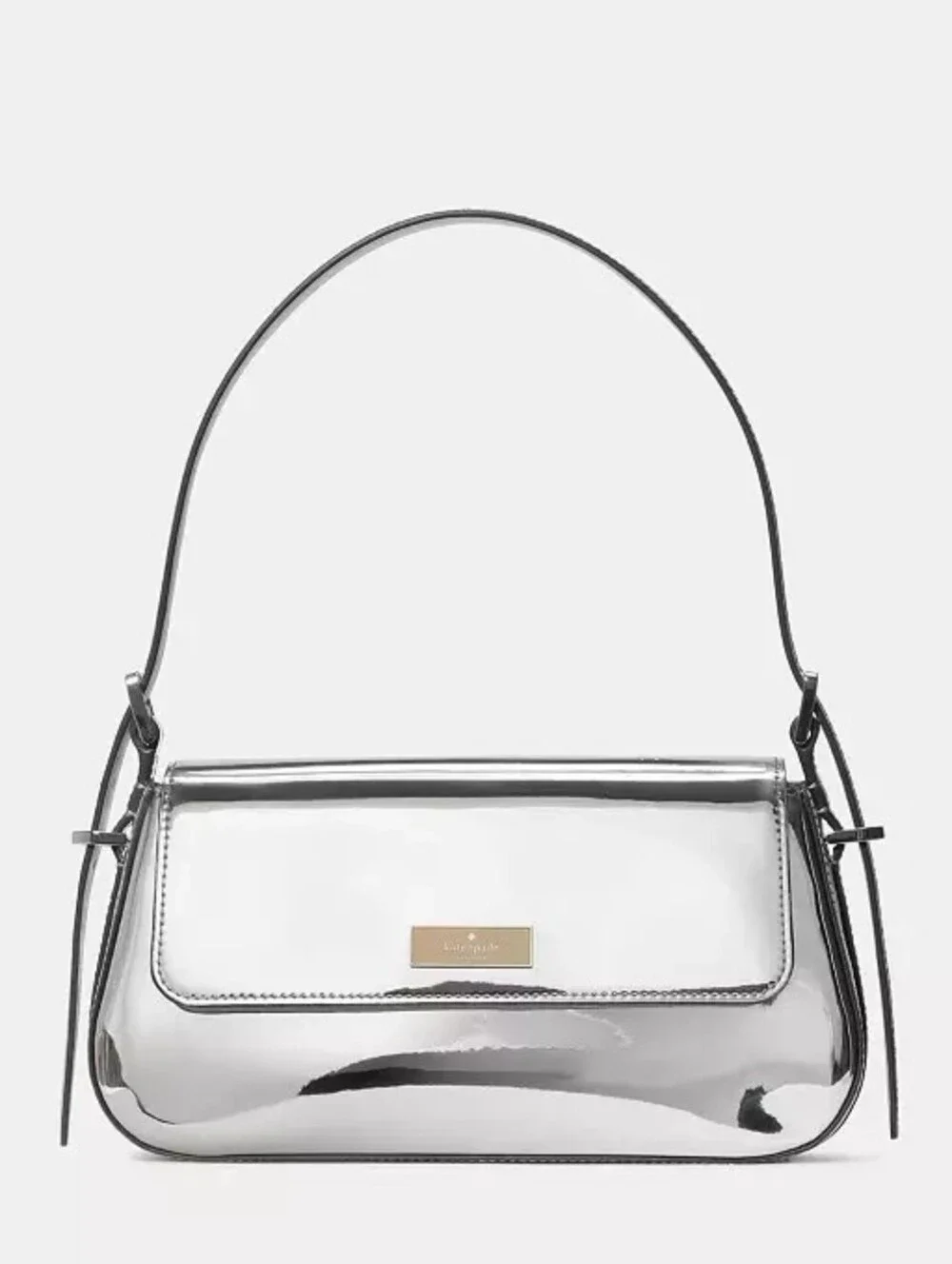 Kate Spade 'Bridget' Mirror Metallic Small Flap Shoulder Bag MSRP- $329